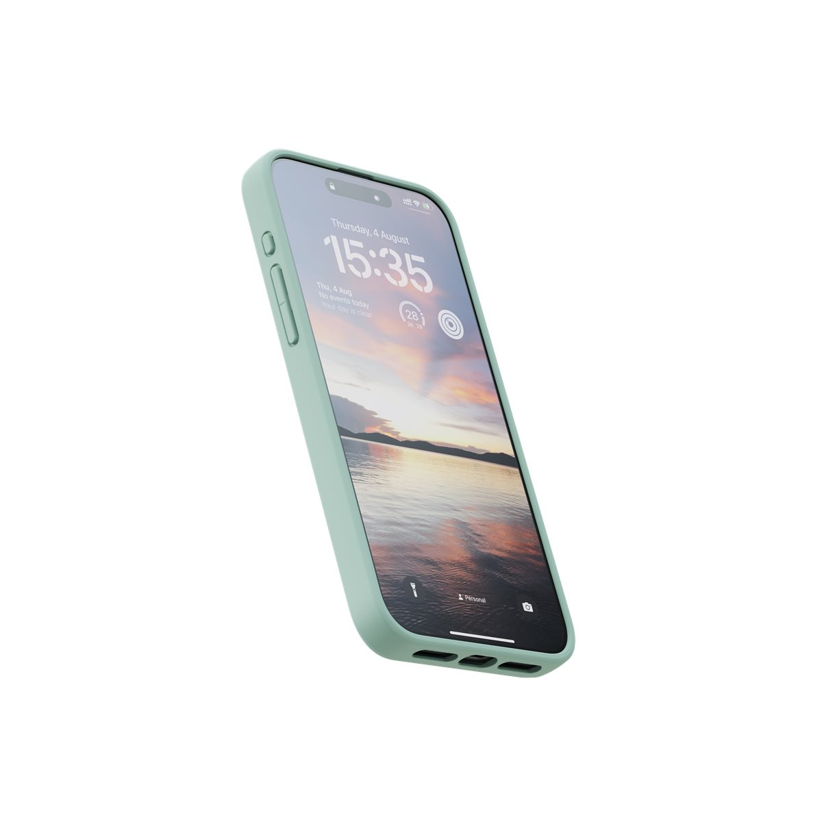 iPhone 15 Pro Max MagSafe Fabric Hardcase Hülle (NA54FA13) - Türkis