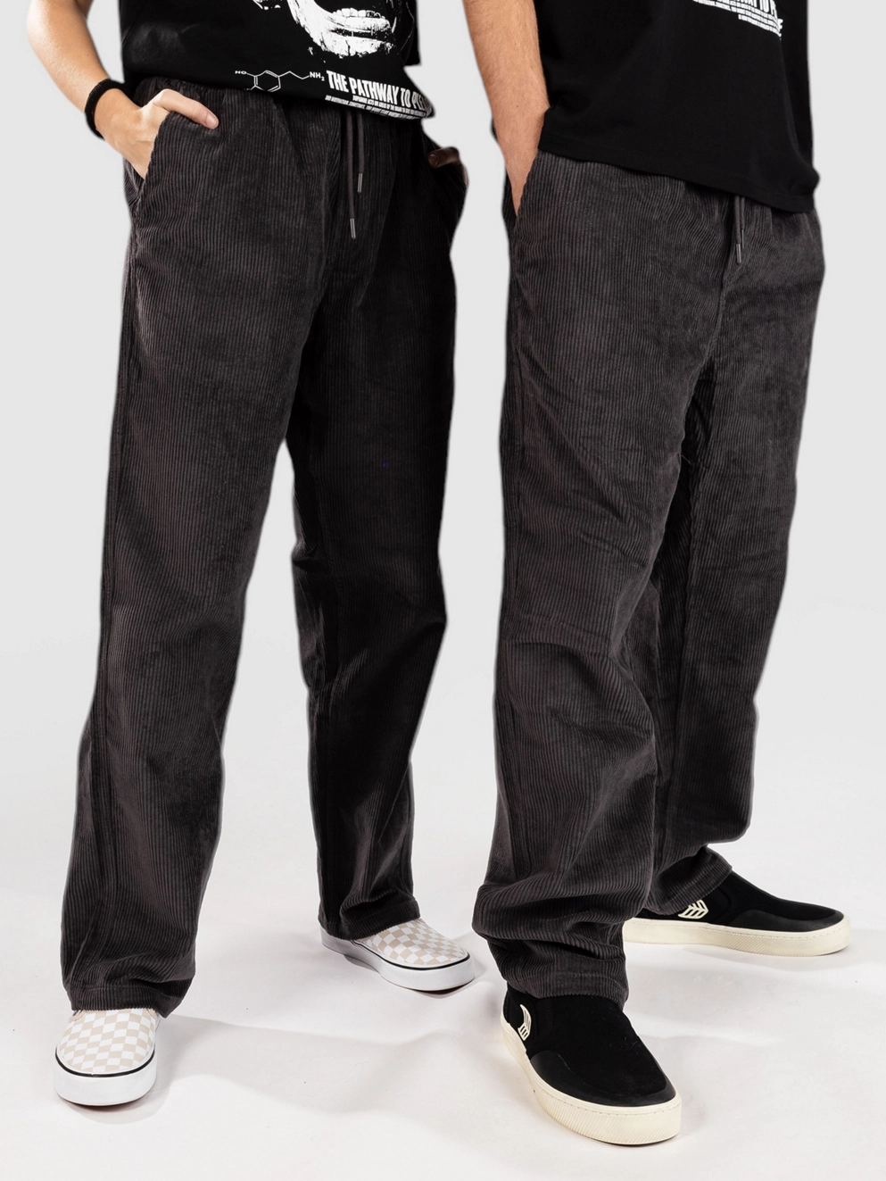 Blue Tomato Cord Relaxed Pants grey