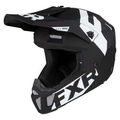 Casque cross FXR CLUTCH CX BLACK/WHITE 2021 - Noir / Blanc