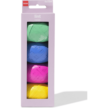 HEMA Lint Plastic Meerkleurig 4 Stuks