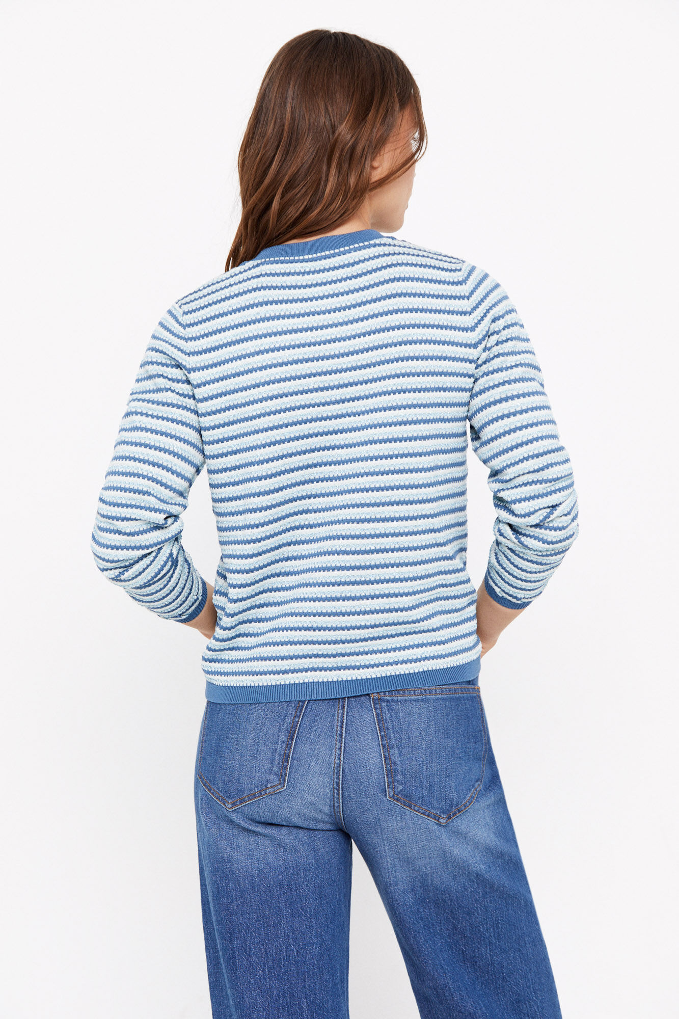 Camisa de toque macio - Estampa azul