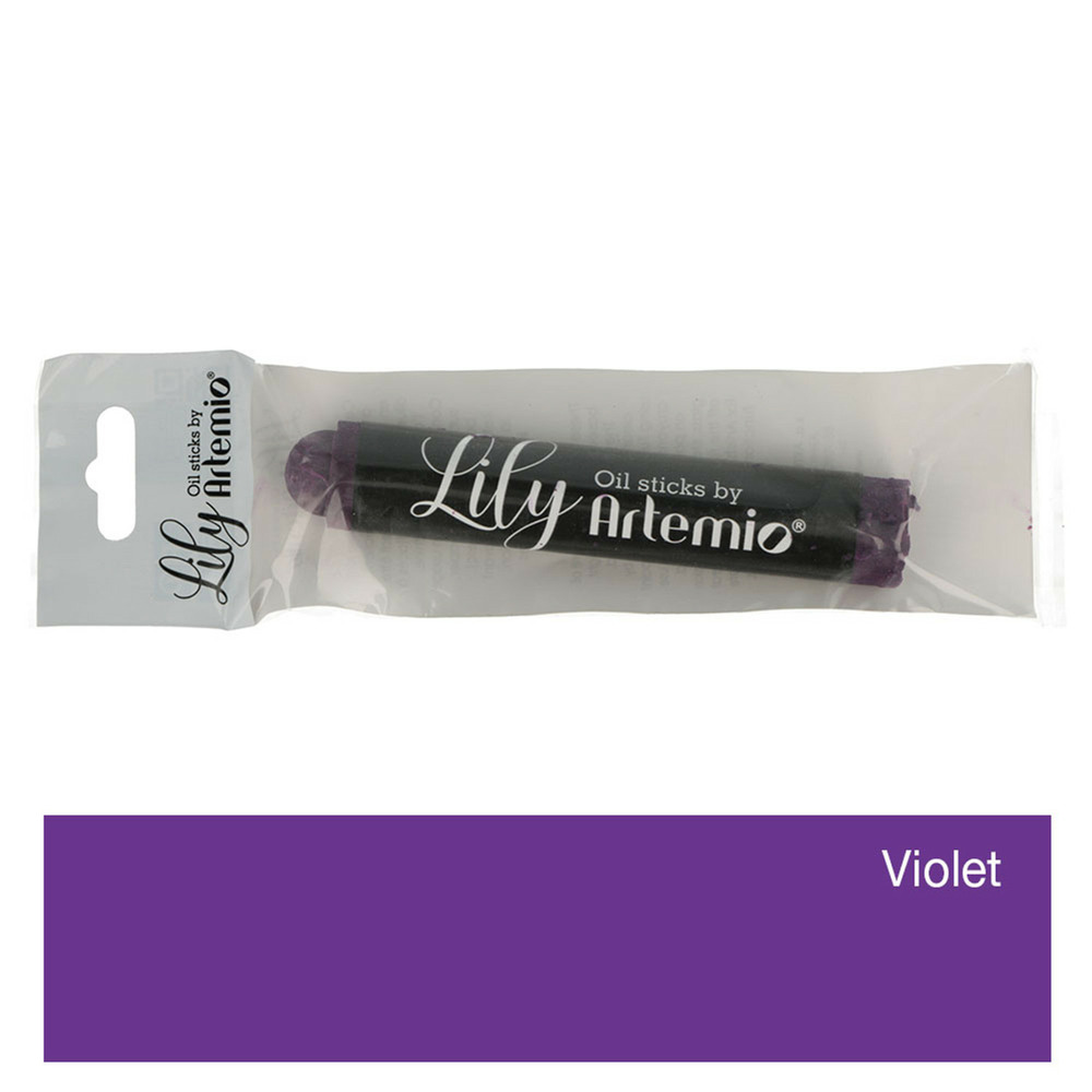 Pastel à l'huile - violet