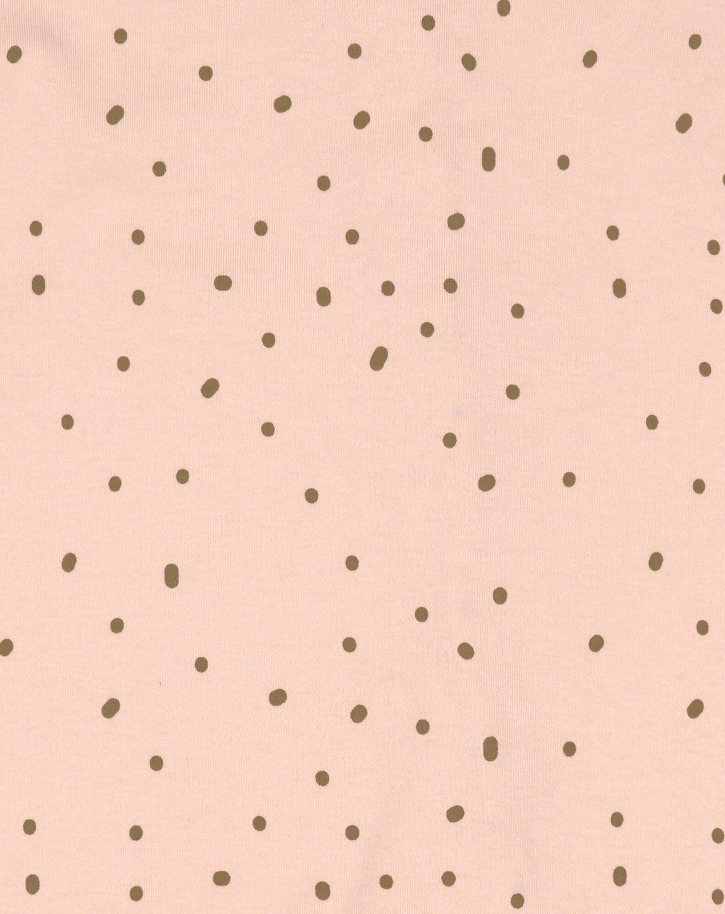 Schlafstrampler DOTS mit Fuß in powder pink