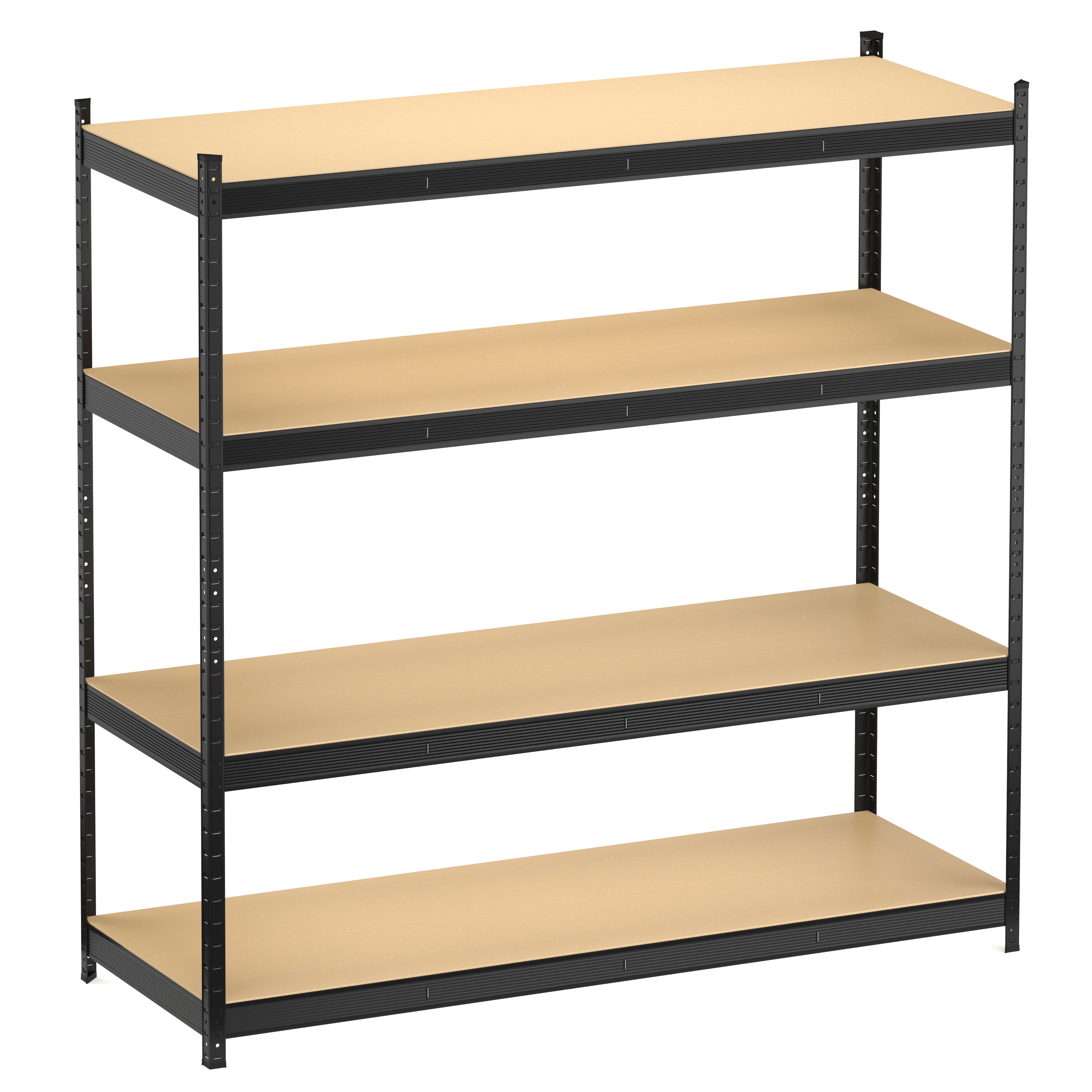 Steckregal 180 x 60 x 180 cm schwarz/braun