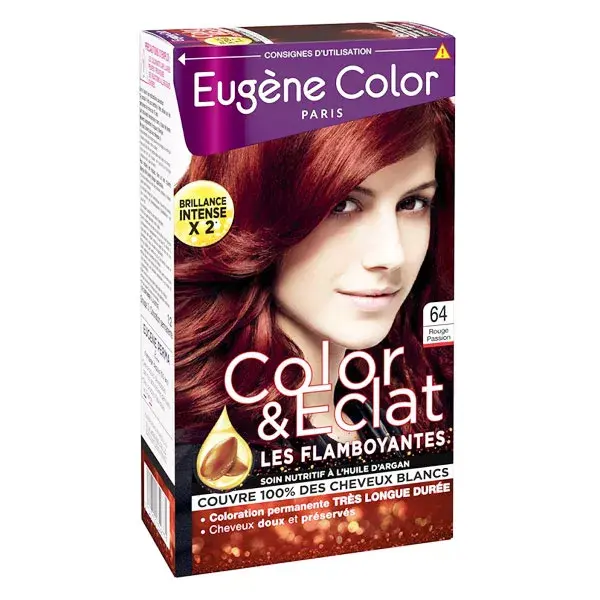 Eugène Color Les Flamboyantes Creme de Coloração Permanente para Cabelo Nº 64 Vermelho Paixão