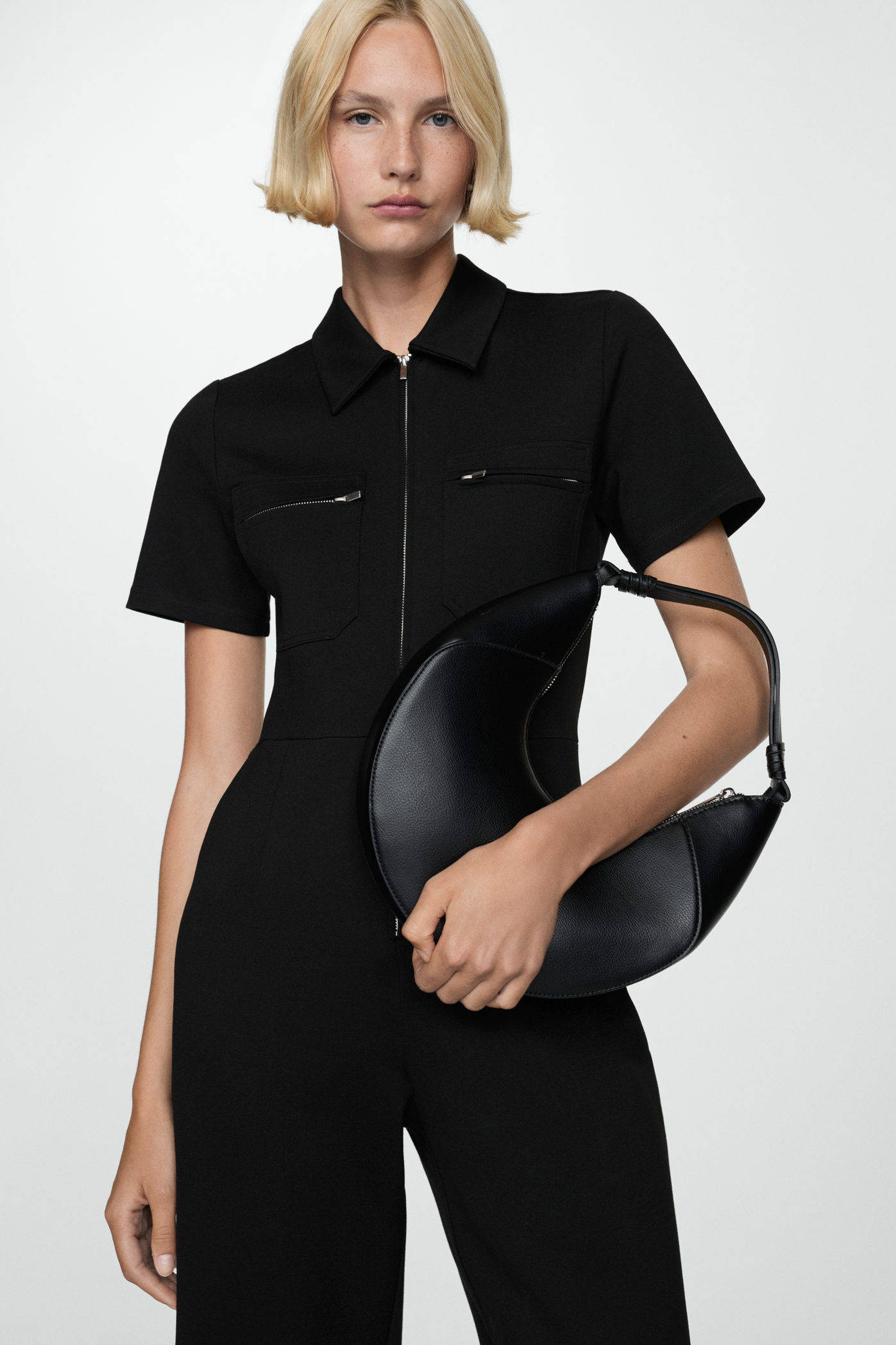 Mango jumpsuit zwart