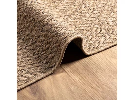 Tapis 200x290 cm aspect jute intérieur et extérieur