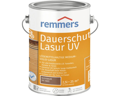 Remmers Langdurige UV Houtbeits, Walnoot, 2,5 l