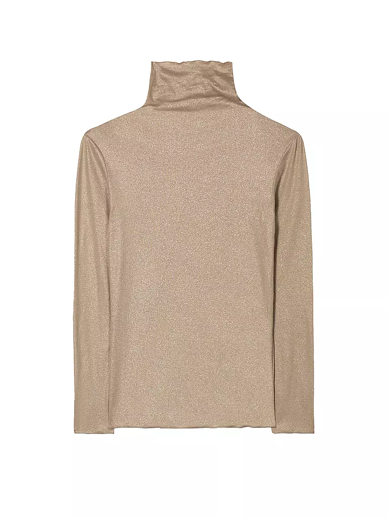 LUISA CERANO Rollkragenshirt gold