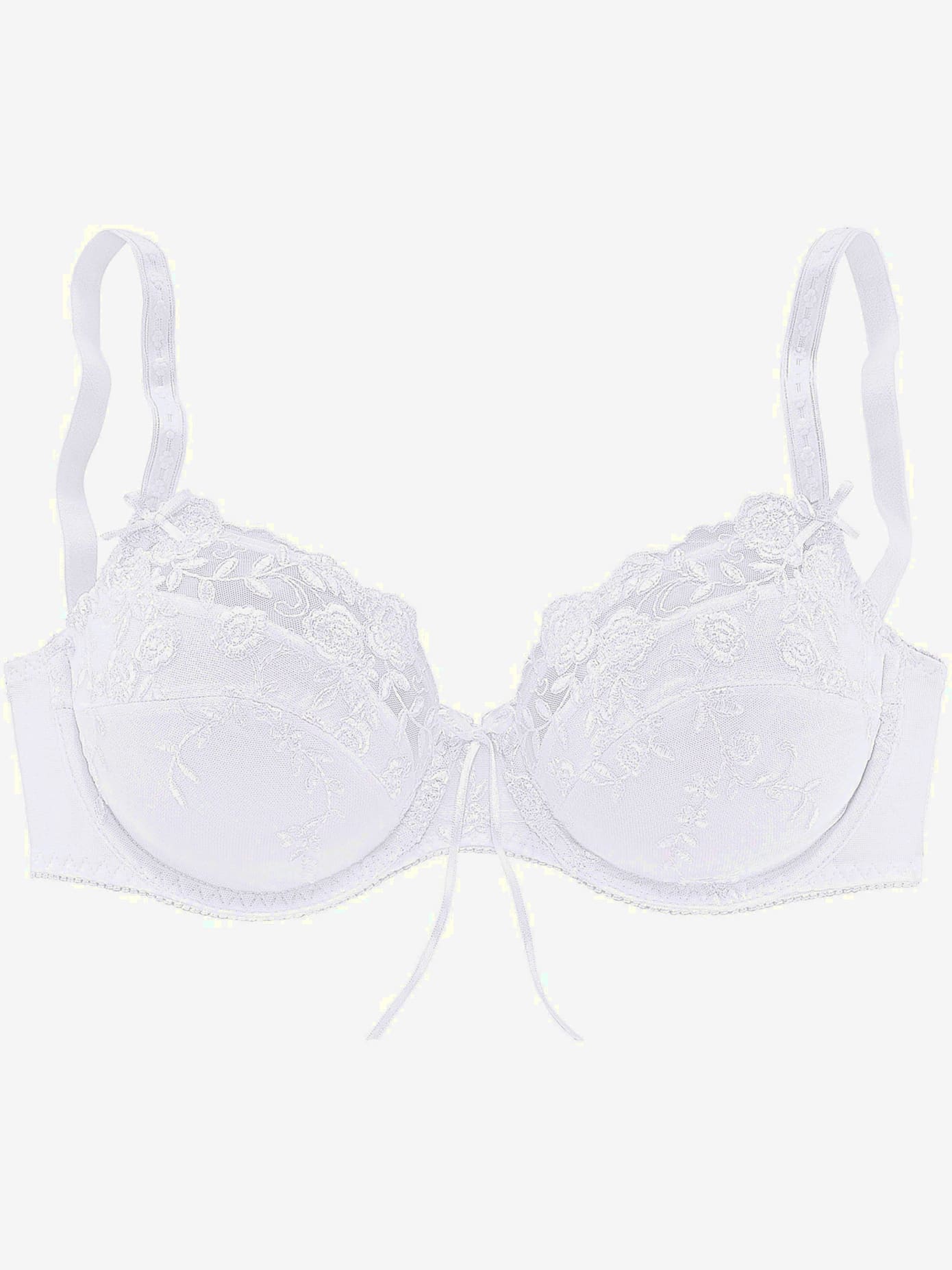Soutien-gorge à armatures classique avec dentelle brodée