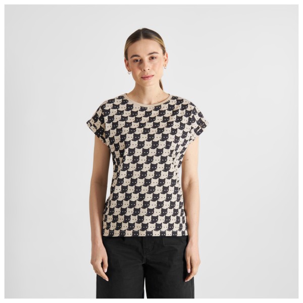 DEDICATED - Women's T-Shirt Visby Pepita Cats - T-shirt