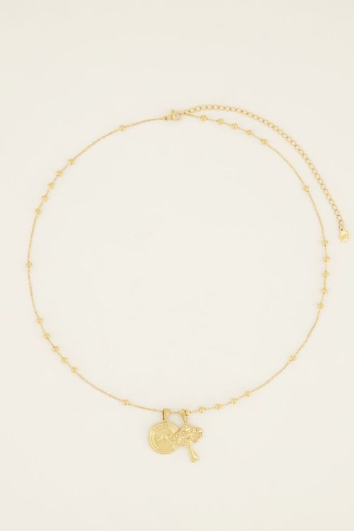 Bold Spirit ketting met kompas & paddenstoel