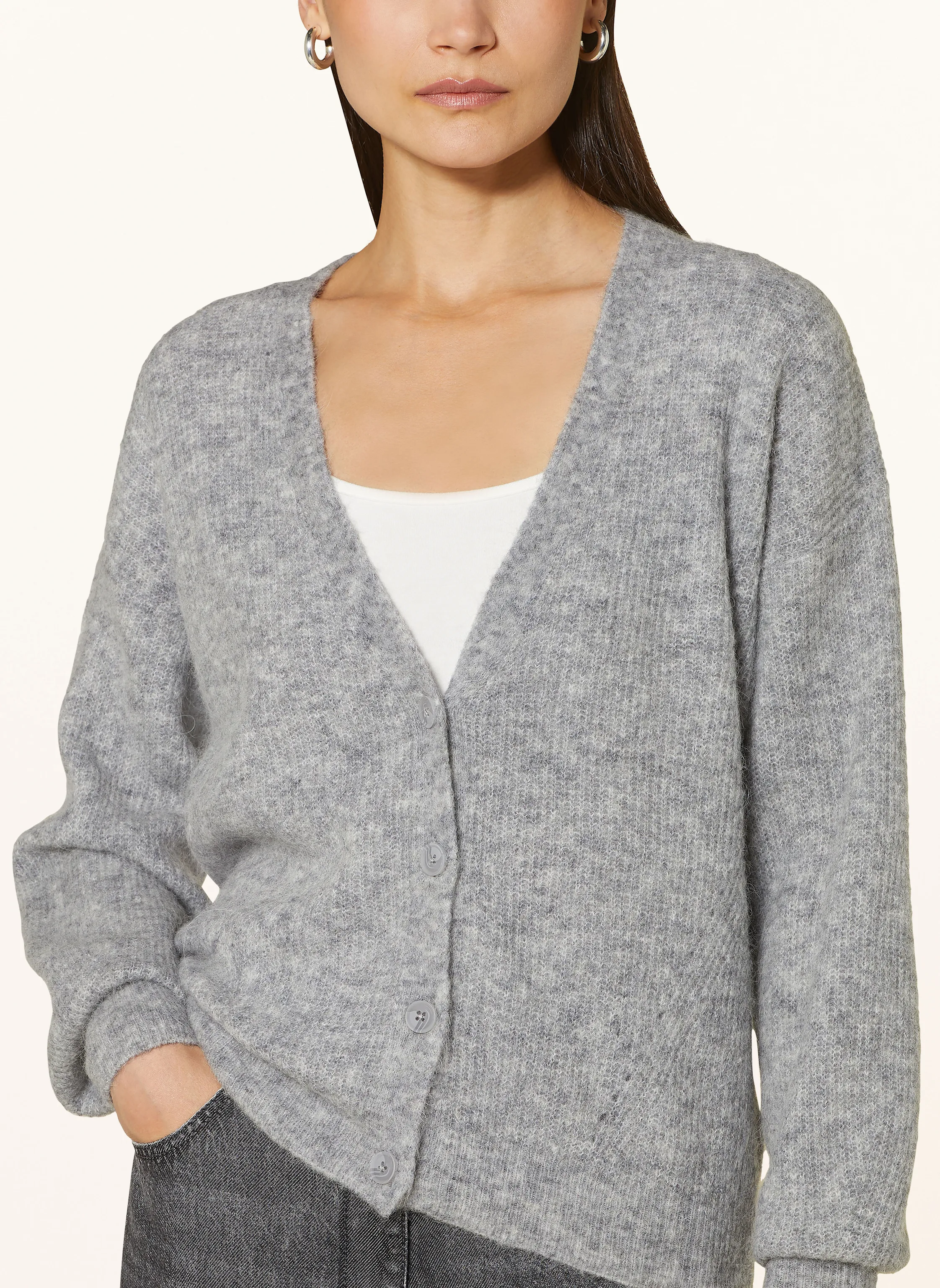 MOS MOSH Oversized-Strickjacke THORA mit Alpaka