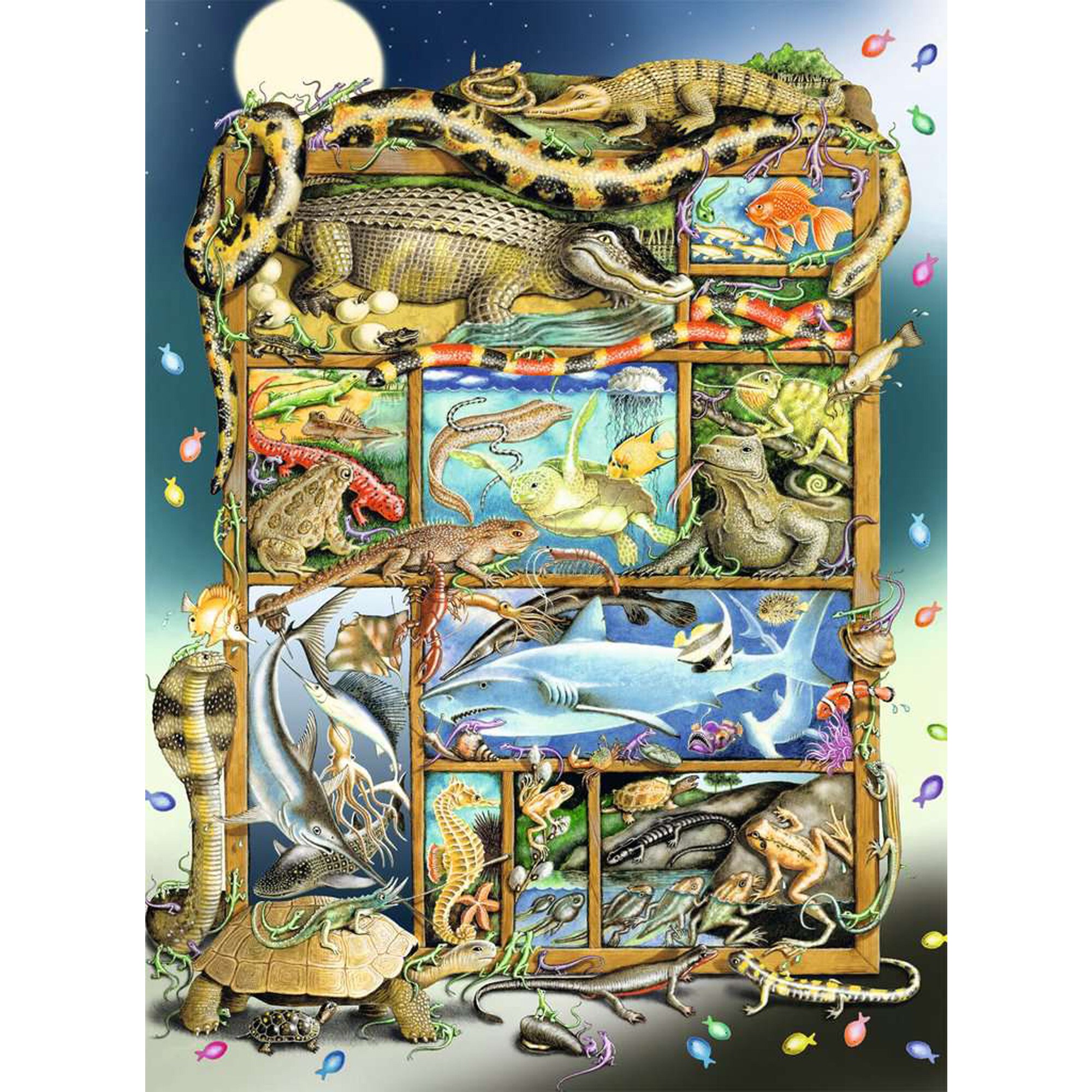 Ravensburger Puzzle Kinderpuzzle Reptilien im Regal