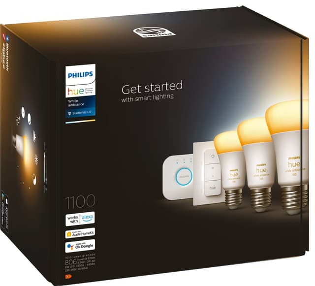 Philips Hue WA 8W A60 E27 Bridge-sæt