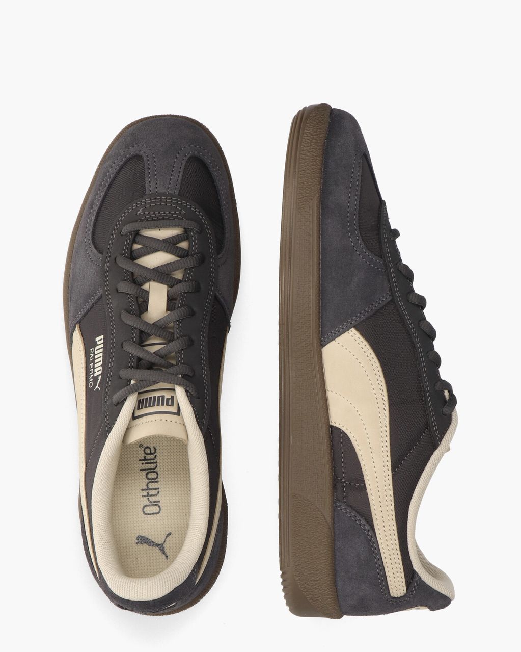 Puma Palermo Pop Donkergrijs Herensneakers