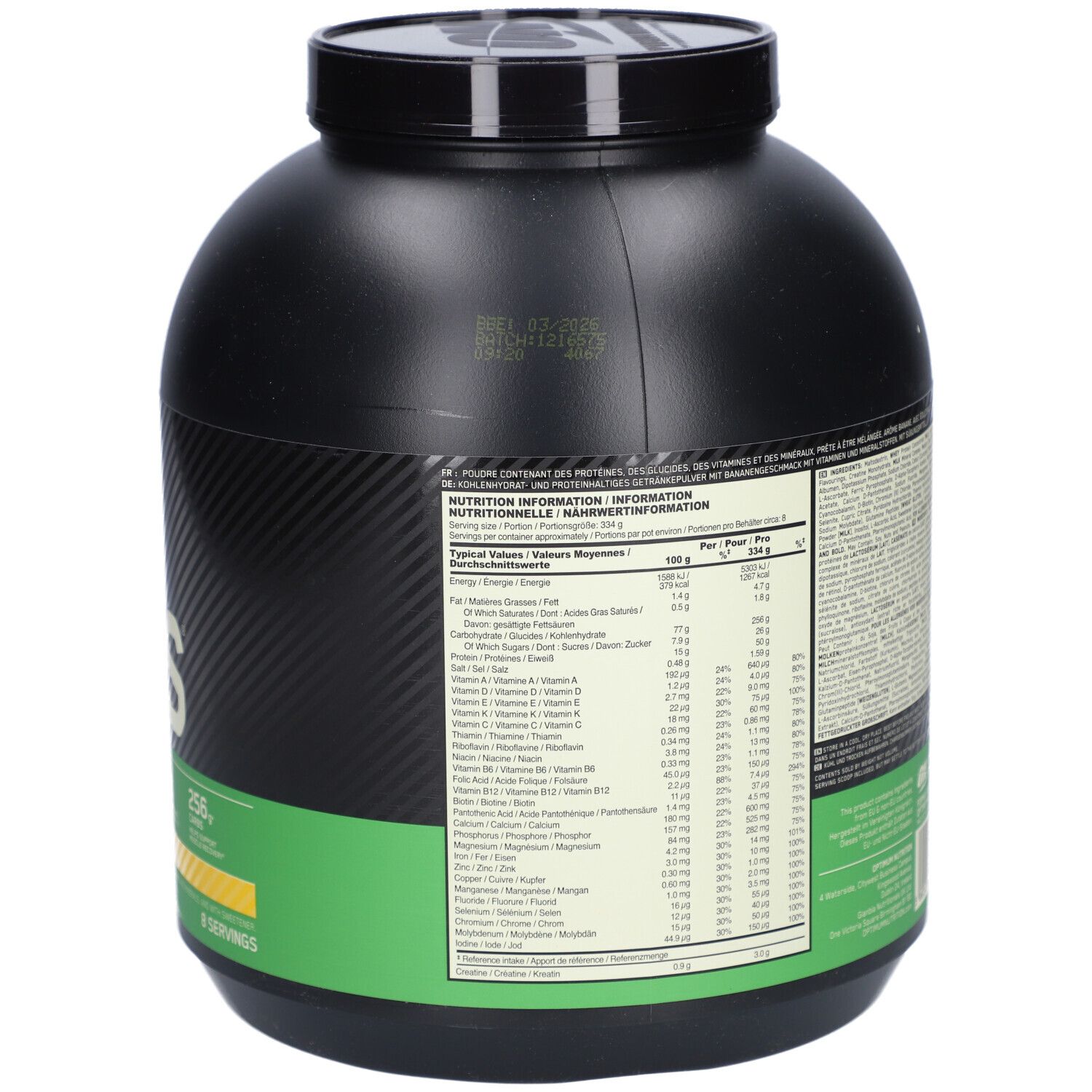 Optimum Nutrition SERIOUS MASS Banana