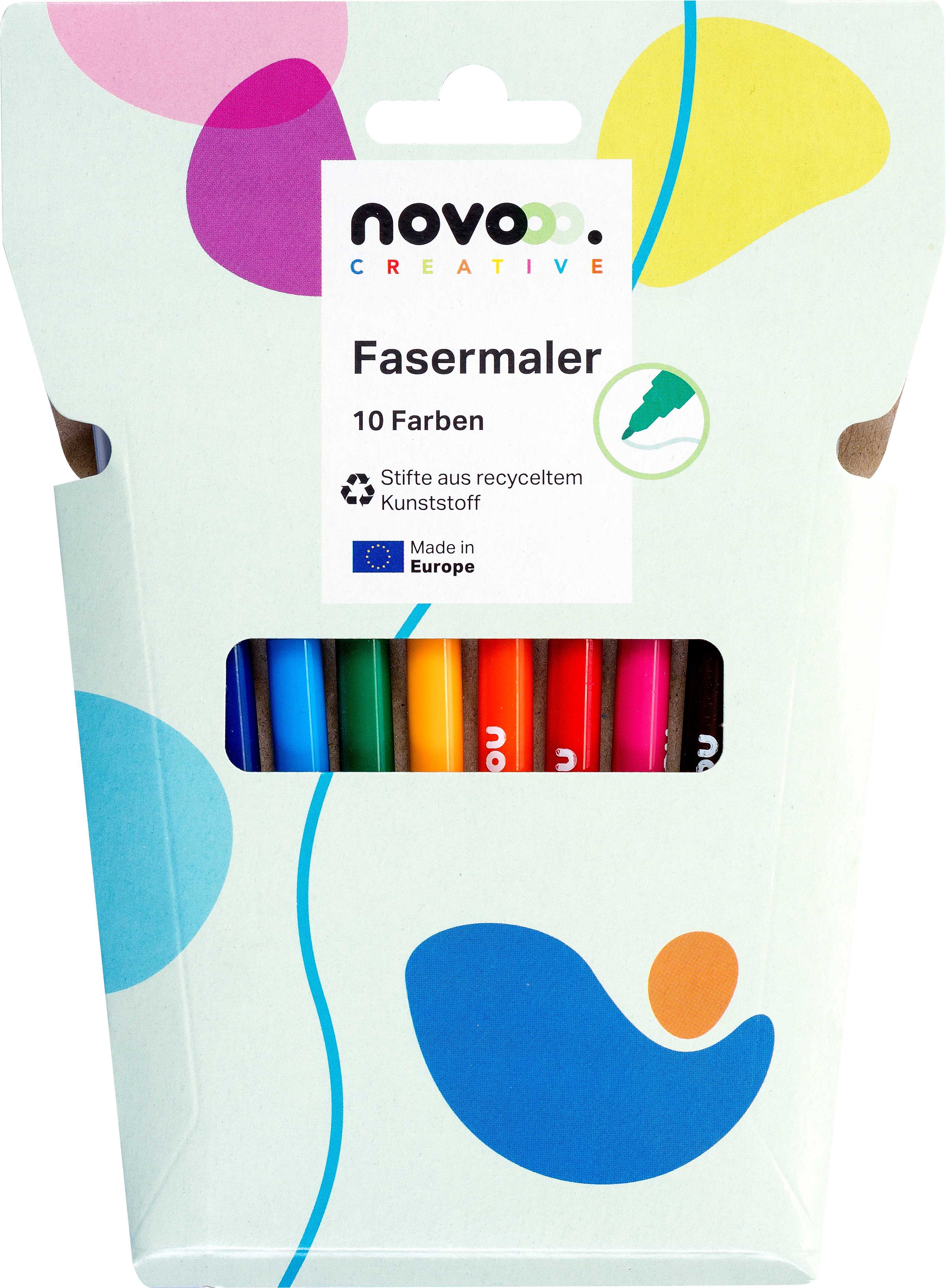 novooo Fasermalstifte 10er