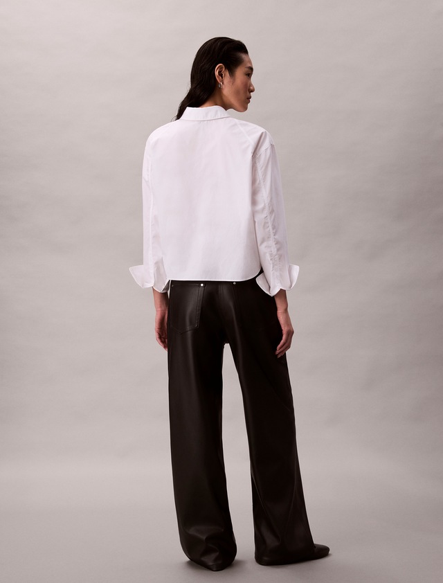 Calvin Klein Jeans Lederimitathose »FAUX LEATHER 5PKT PANT«  Regular fit