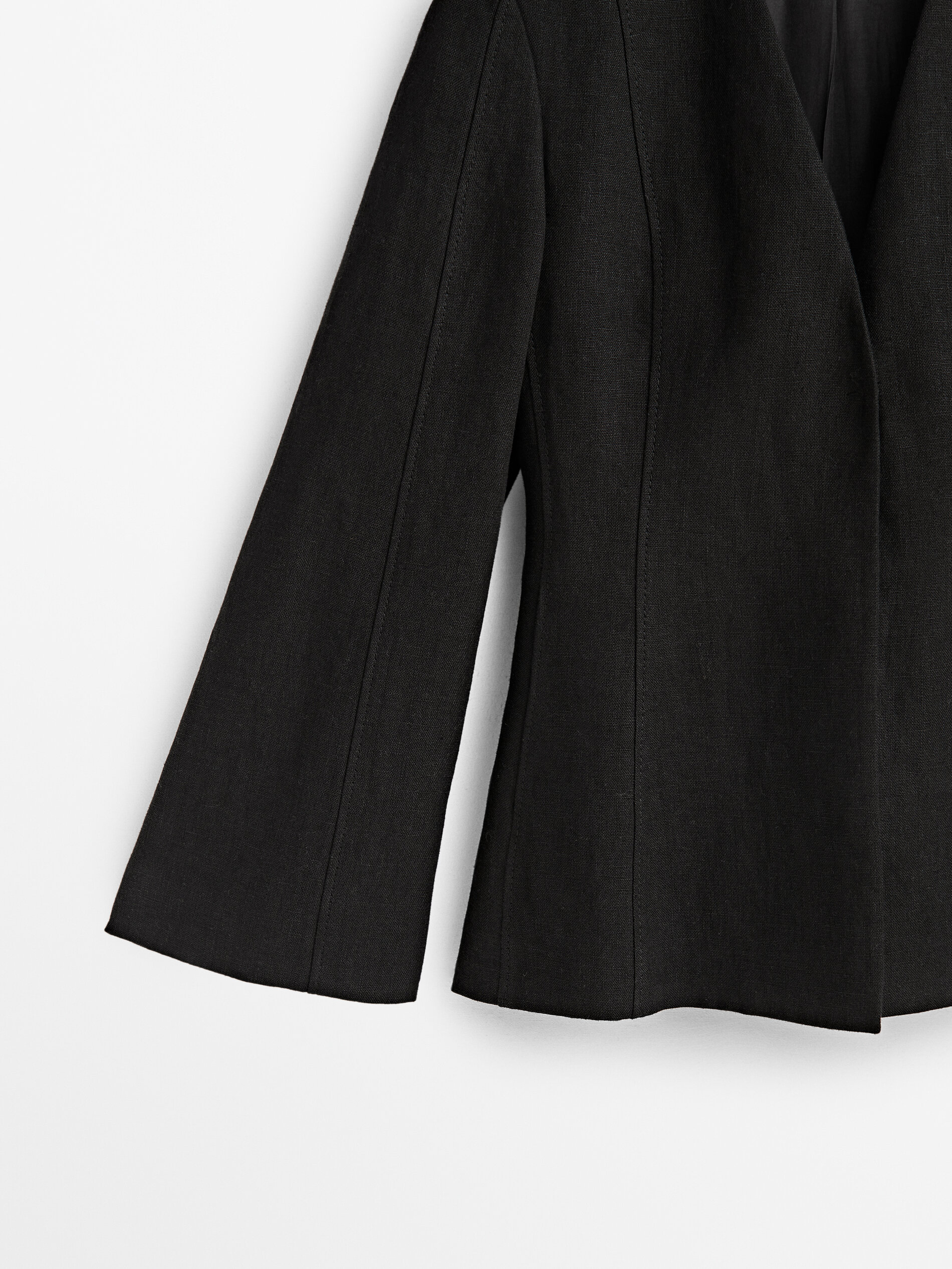 Quimono de linho Americana traje Edição limitada - PRETO