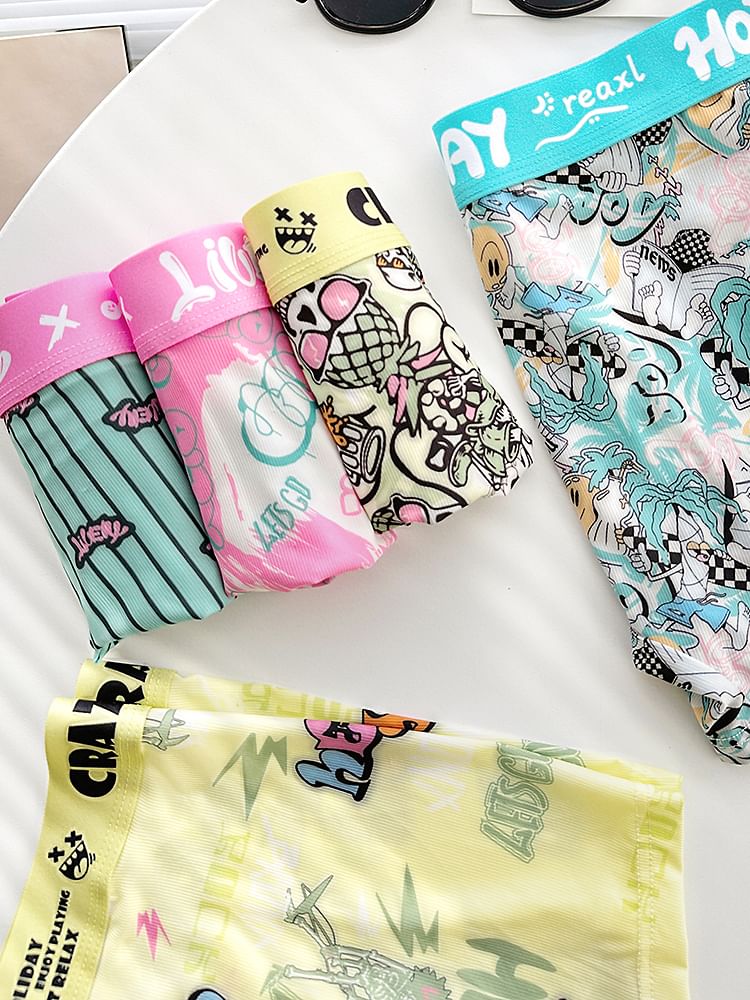 Pancherry - Set van 2: Boxershorts met cartoonprint