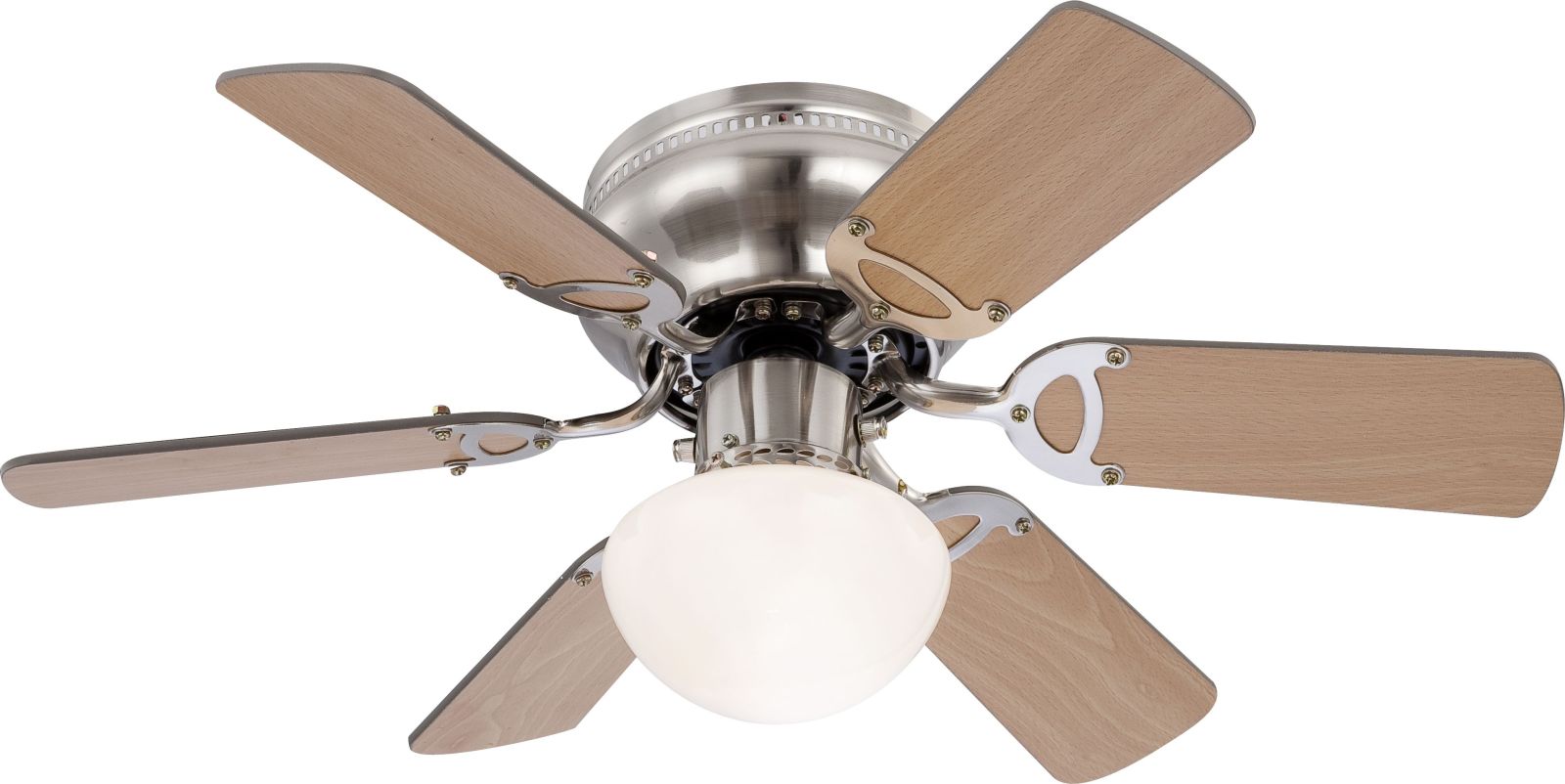 Deckenventilator UGO - Nickel matt - mit Licht