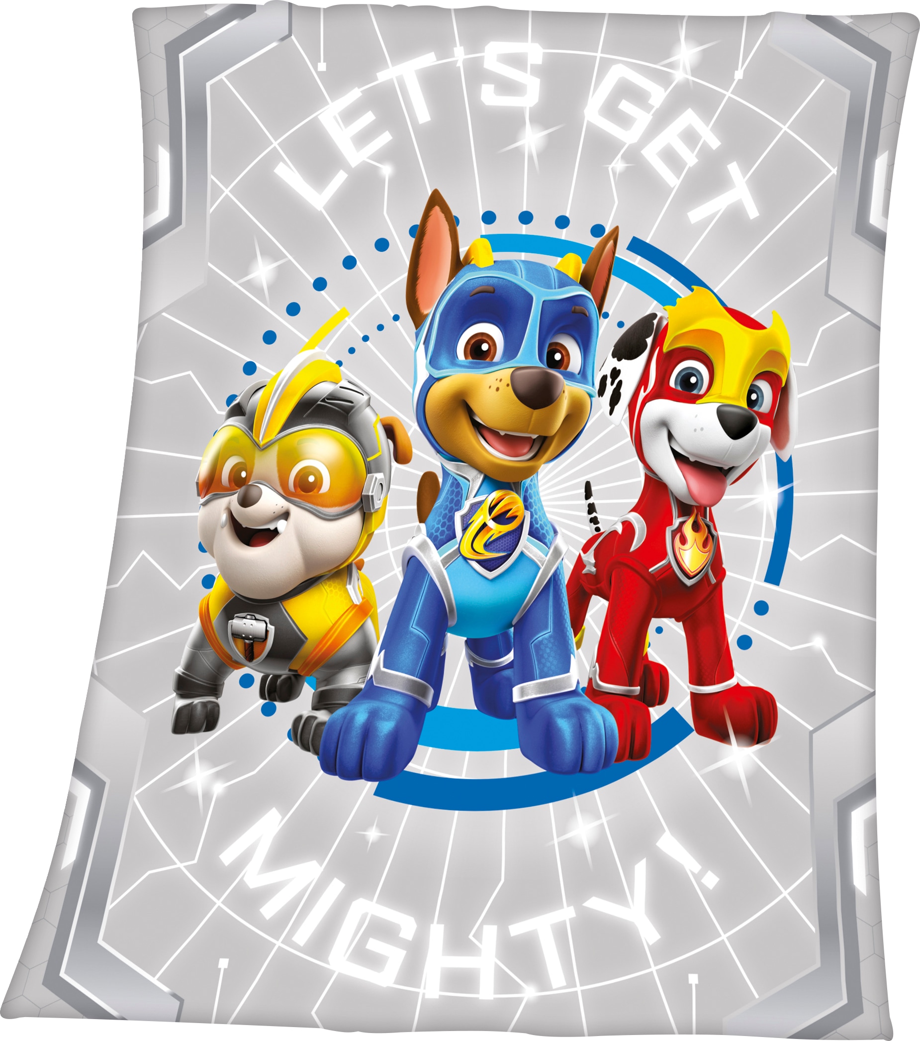PAW PATROL Kinderdecke »Paw Patrol« mit Paw Patrol Motiv und Schriftzug, Kuscheldecke