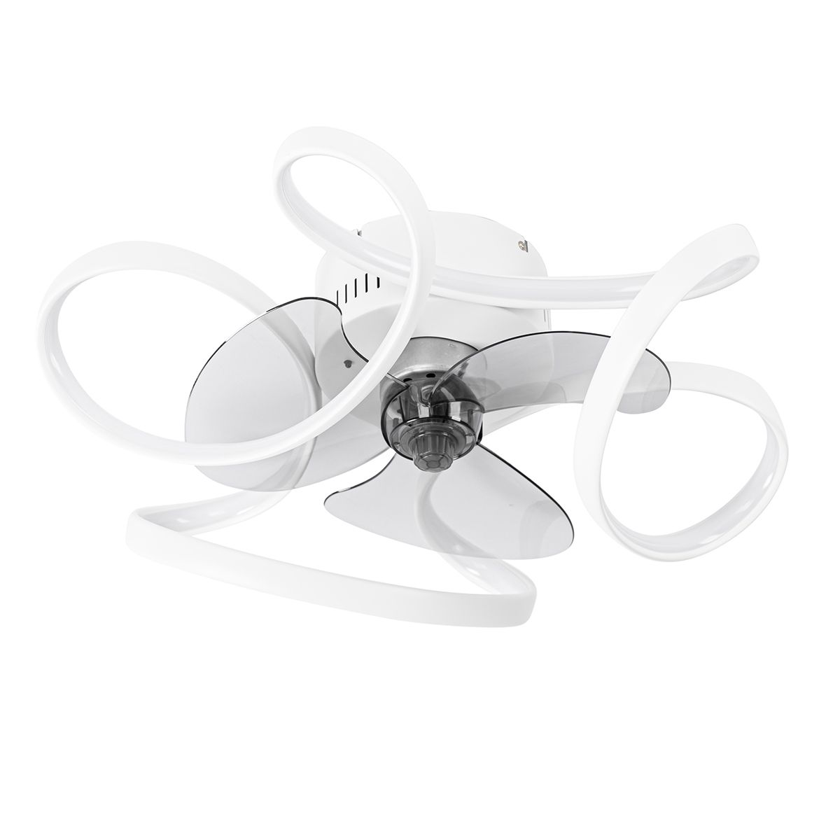 Plafondventilator wit 55cm incl. LED dimbaar met afstandsbediening - Mandy