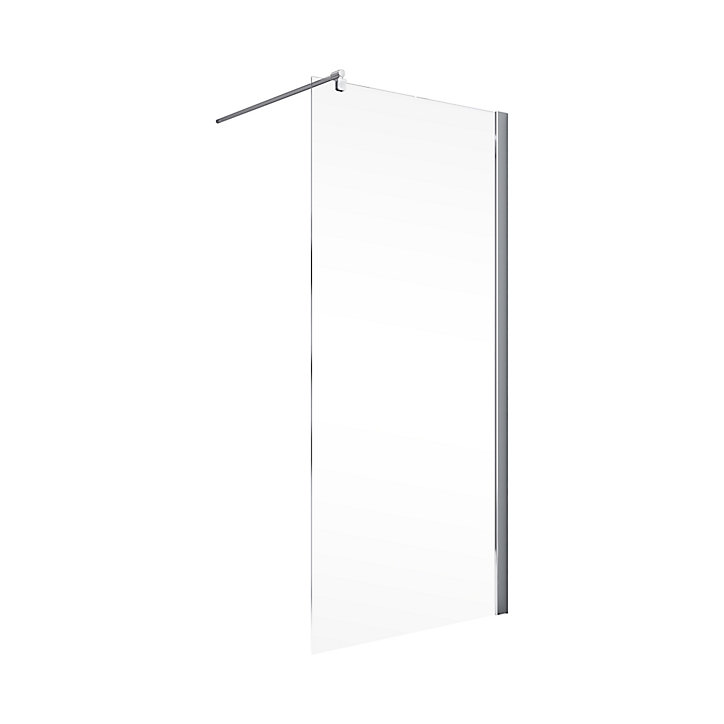 Paroi latérale fixe pour porte de douche pivotante 90 cm NewStyle Schulte verre transparent anticalcaire
