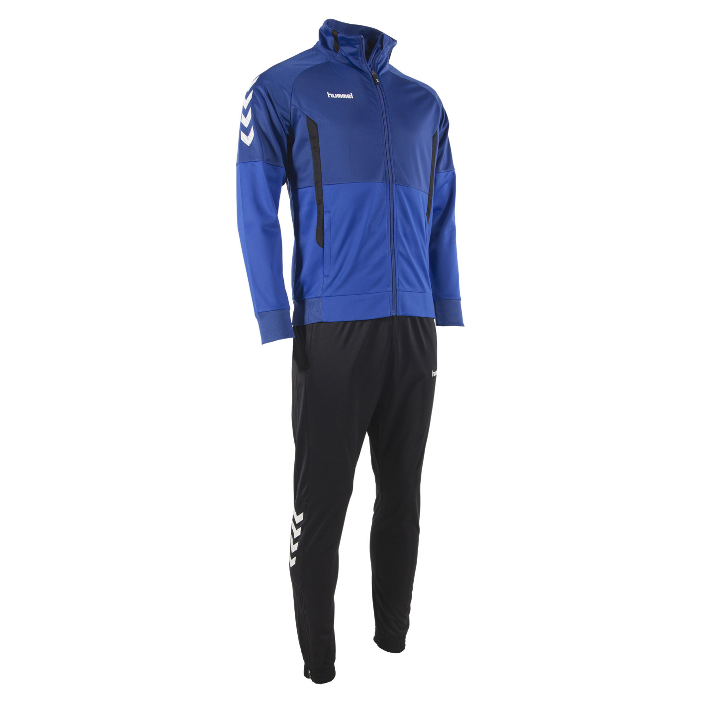 Hummel Authentic Full-Zip Trainingspak Blauw Zwart