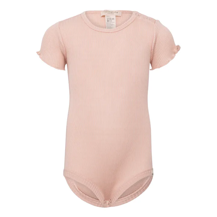 Minimalisma Body Manches Courtes à Volants Buddy | Rose pâle