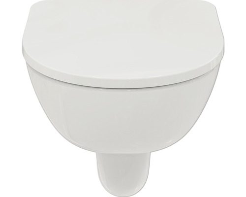 Ideal Standard wandclosetset i.life A, randloos, glanzend wit, met toiletzitting T467001