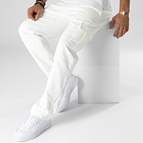Pantalon Cargo KL-2112 Blanc