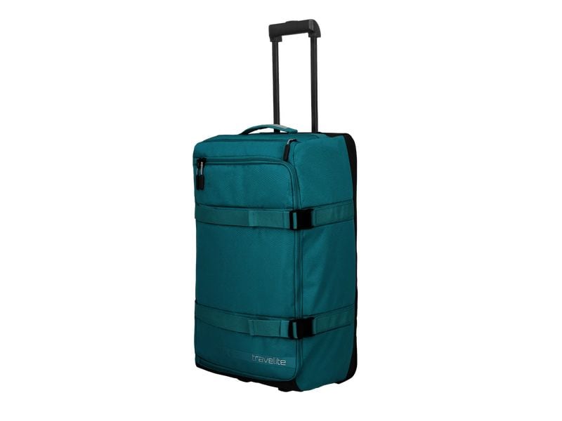 travelite Kick Off Rollenreisetasche L Petrol Reisekoffer
