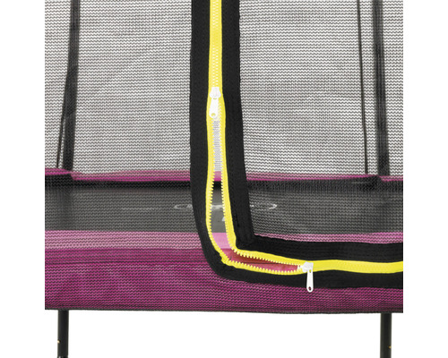EXIT Silhouette trampoline met veiligheidsnet, Ø 244 cm, roze