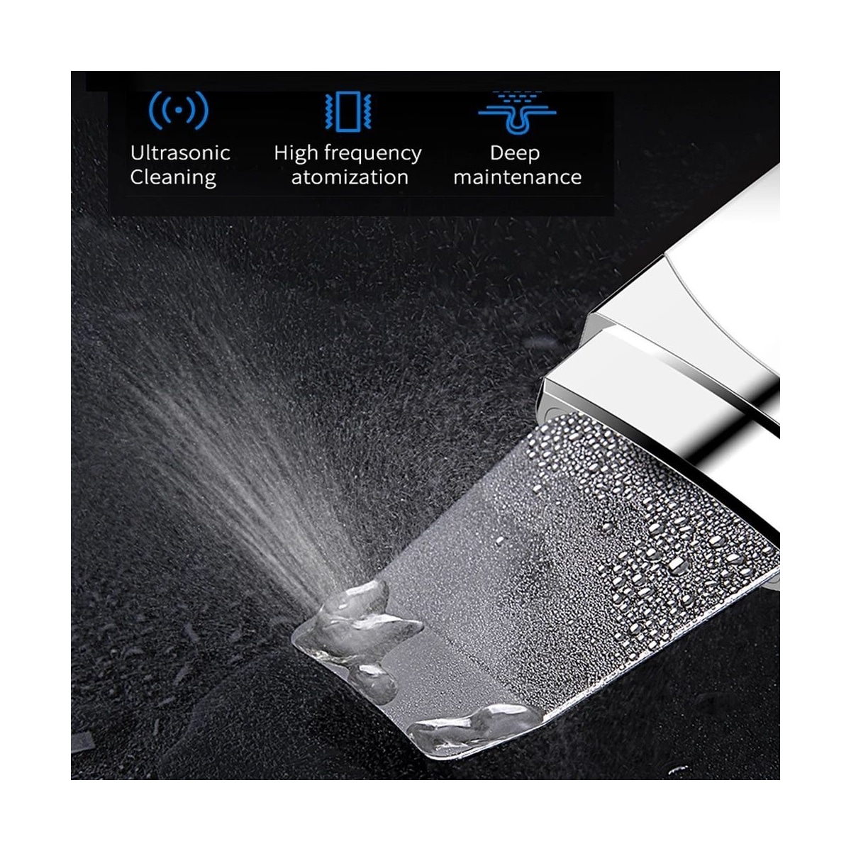 Ansiktsrenser med ultralyd for peeling Hvit
