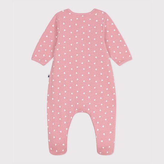 Bodyjama bébé en tubique petits cœurs   de               Petit Bateau