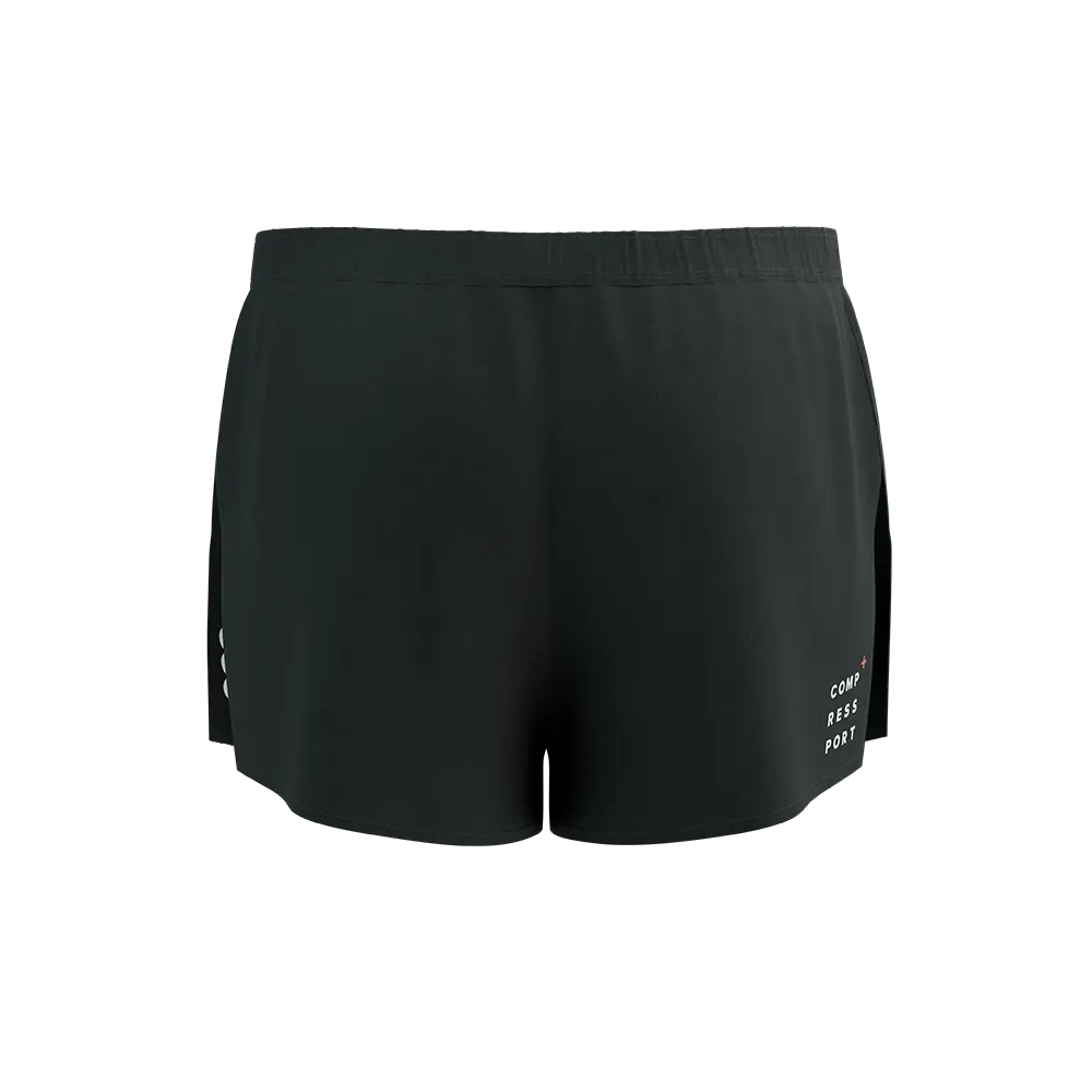 Compressport Racing Split Hardloopbroek Kort Zwart Heren