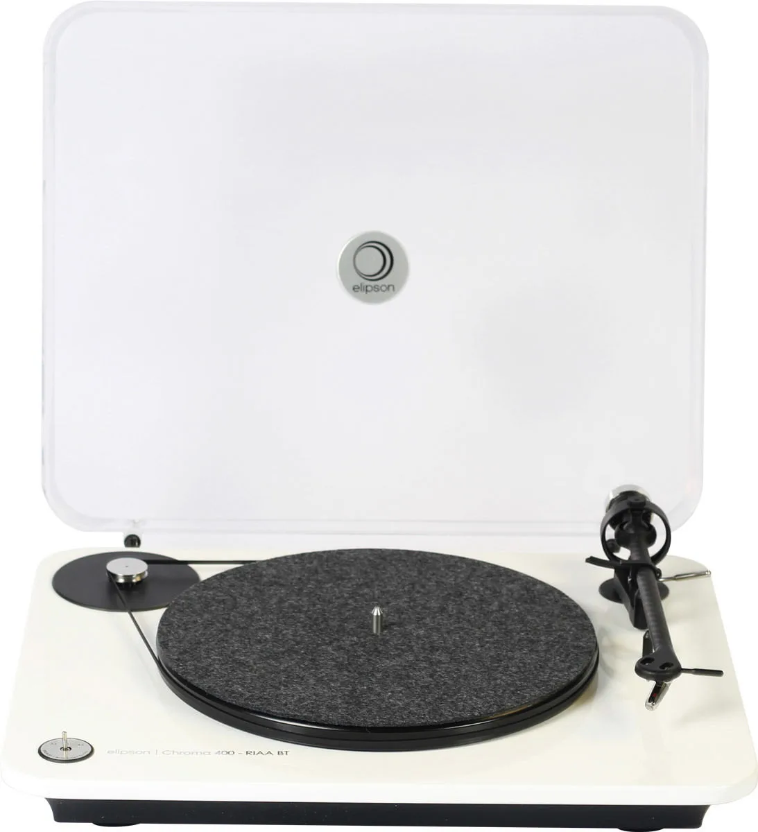 Elipson Chroma 400 RIAA BT Blanc laqué Platines vinyle hi-fi