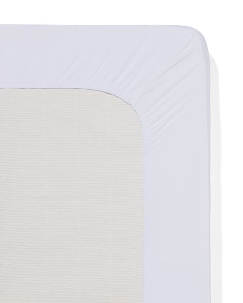 drap-housse pour surmatelas percale 180x220 blanc