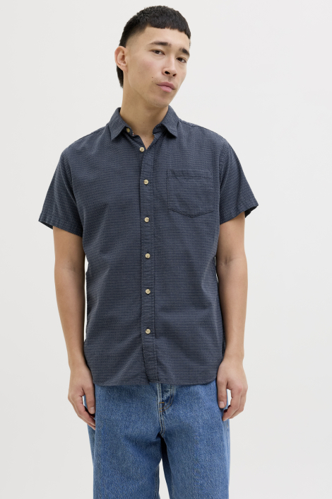 Jack & Jones blauwe heren overhemd