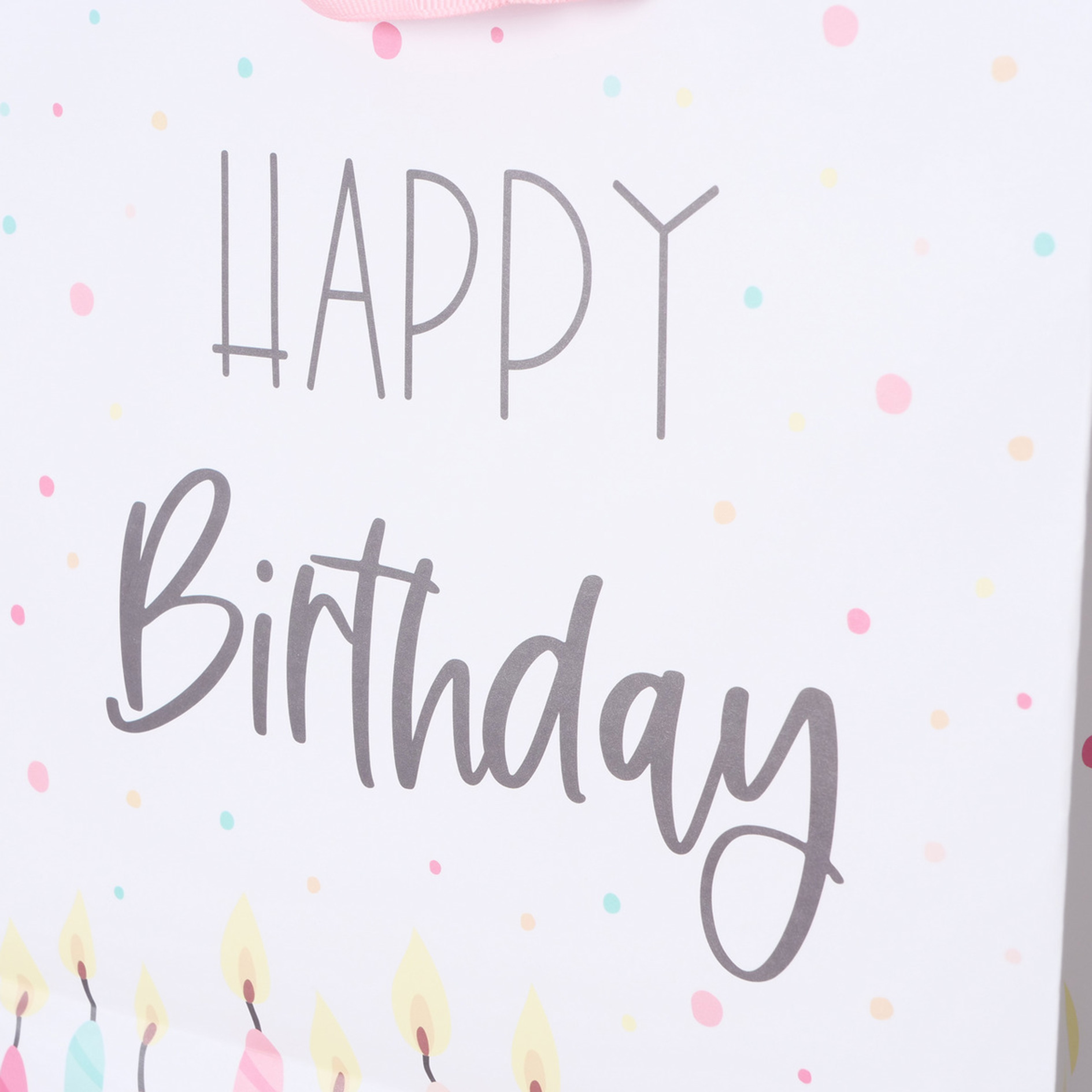 Geschenktüte HAPPY BIRTHDAY - mehrfarbig - 25 cm