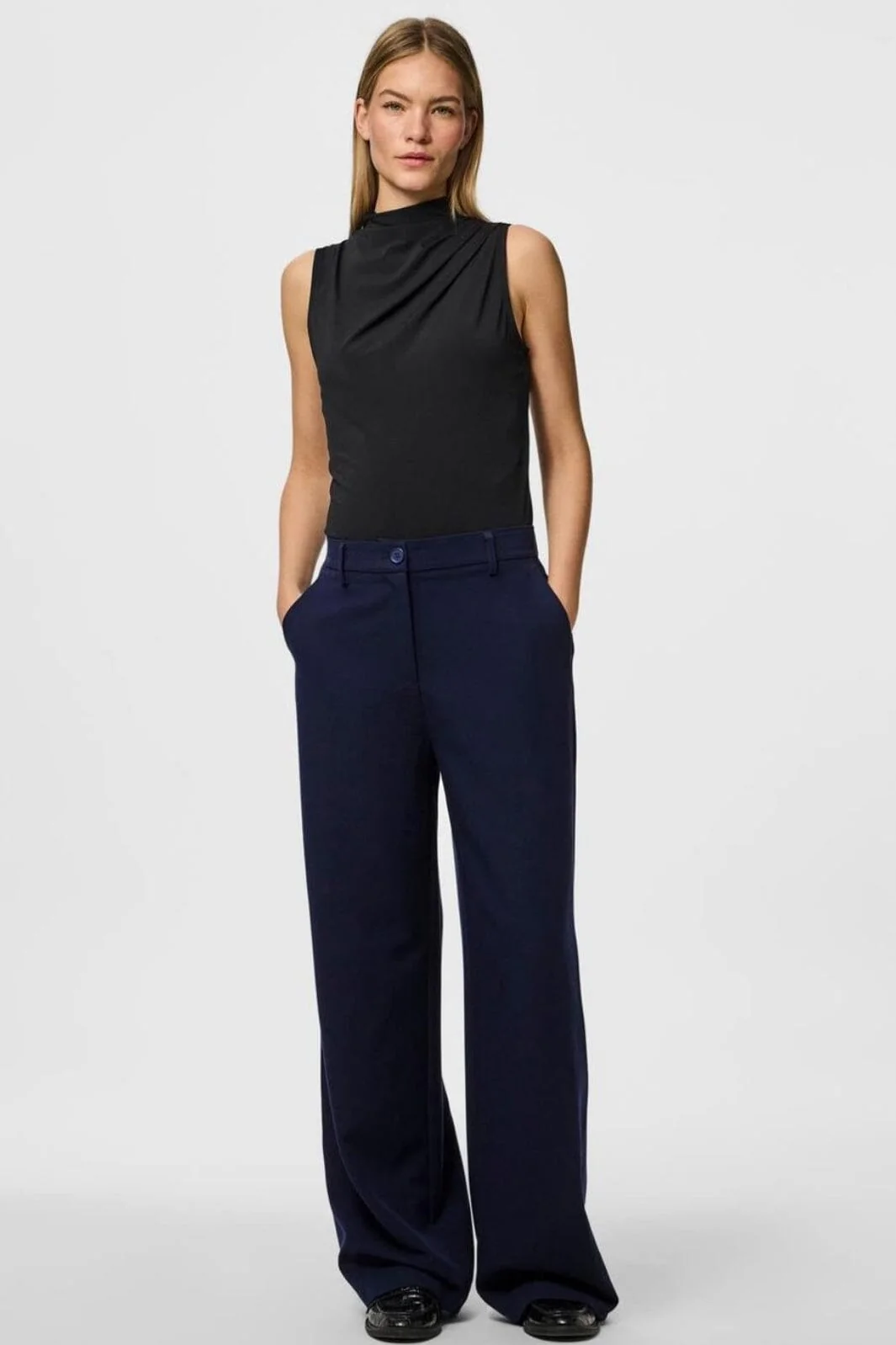 Pieces Pckamil Wide Pant 4735778 maritime blue