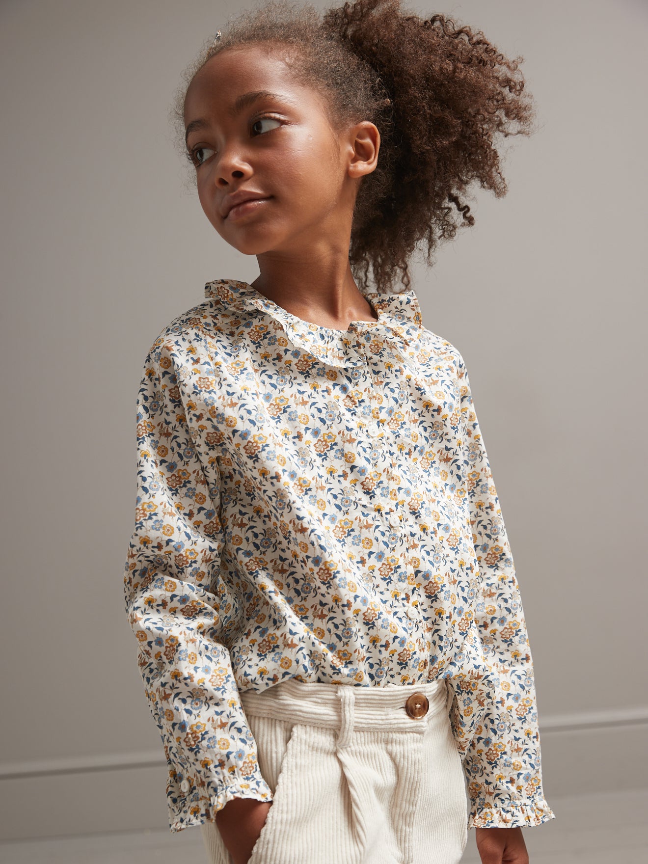 Chemise Fille en tissu Liberty Aisha