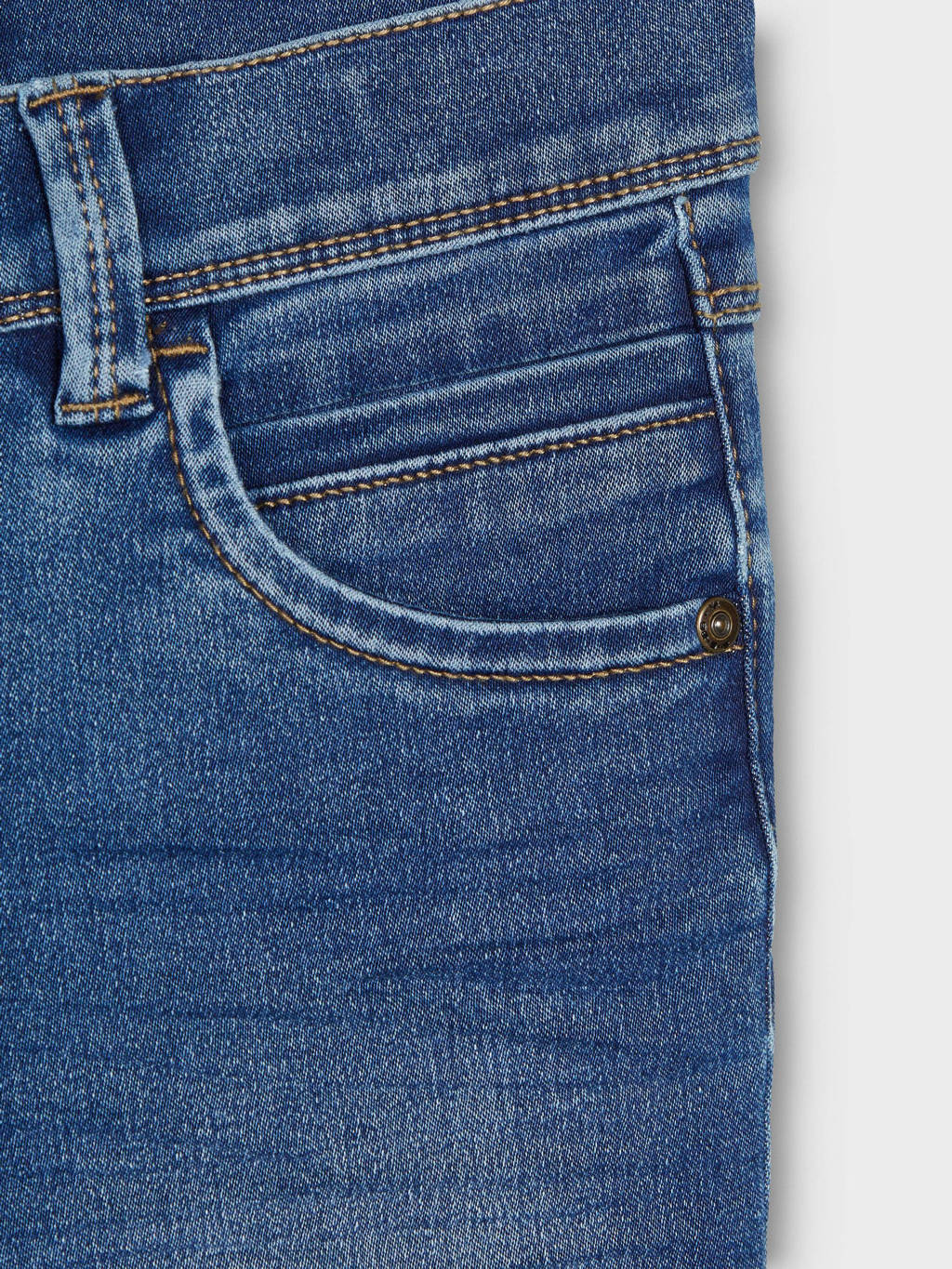 NAME IT slim fit jeans NKMSILAS medium blue denim