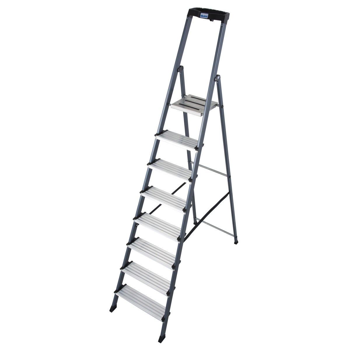 Krause Securo trapladder, geanodiseerd, 8 treden
