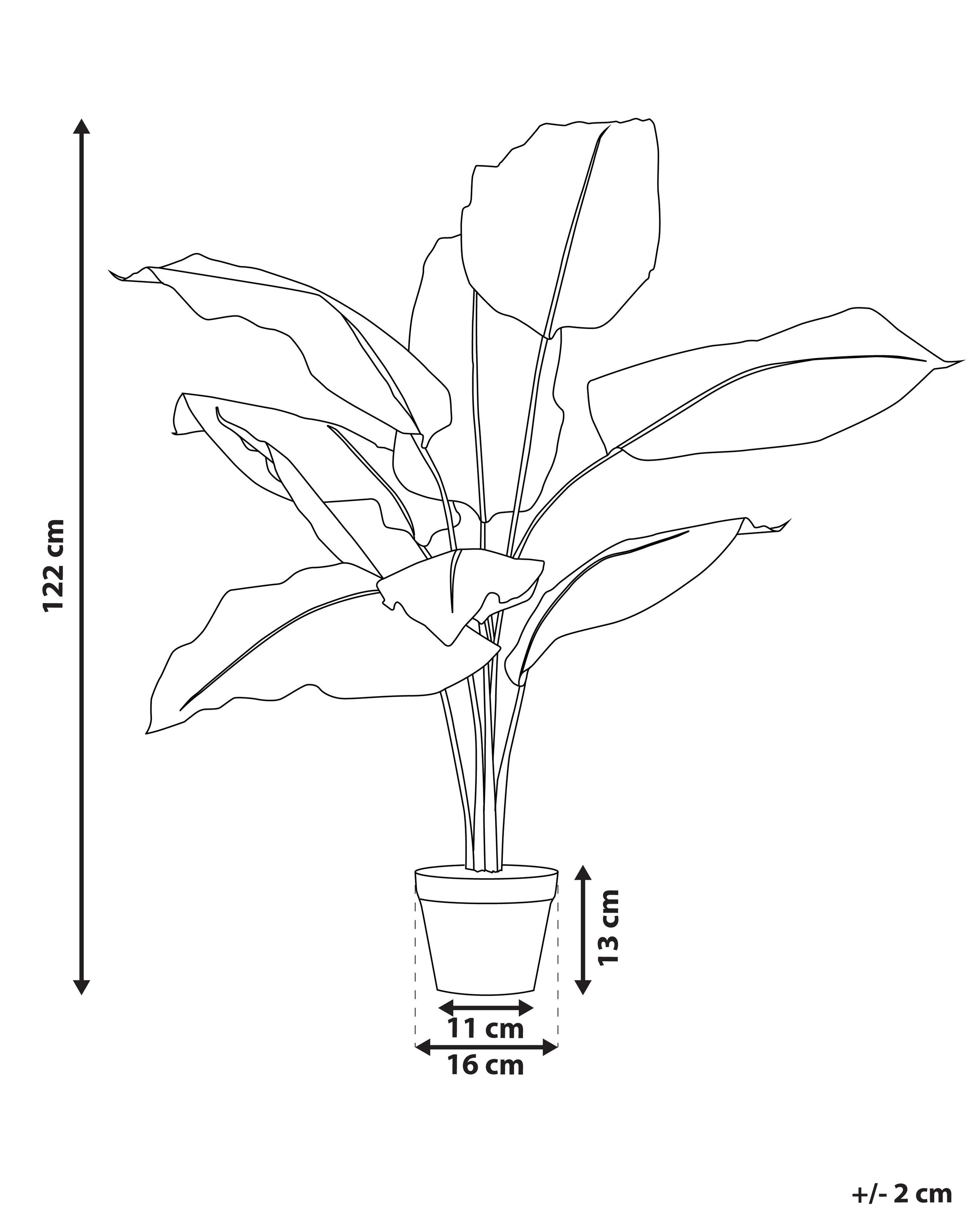 Kunstplant DIEFFENBACHIA 122 cm Groen
