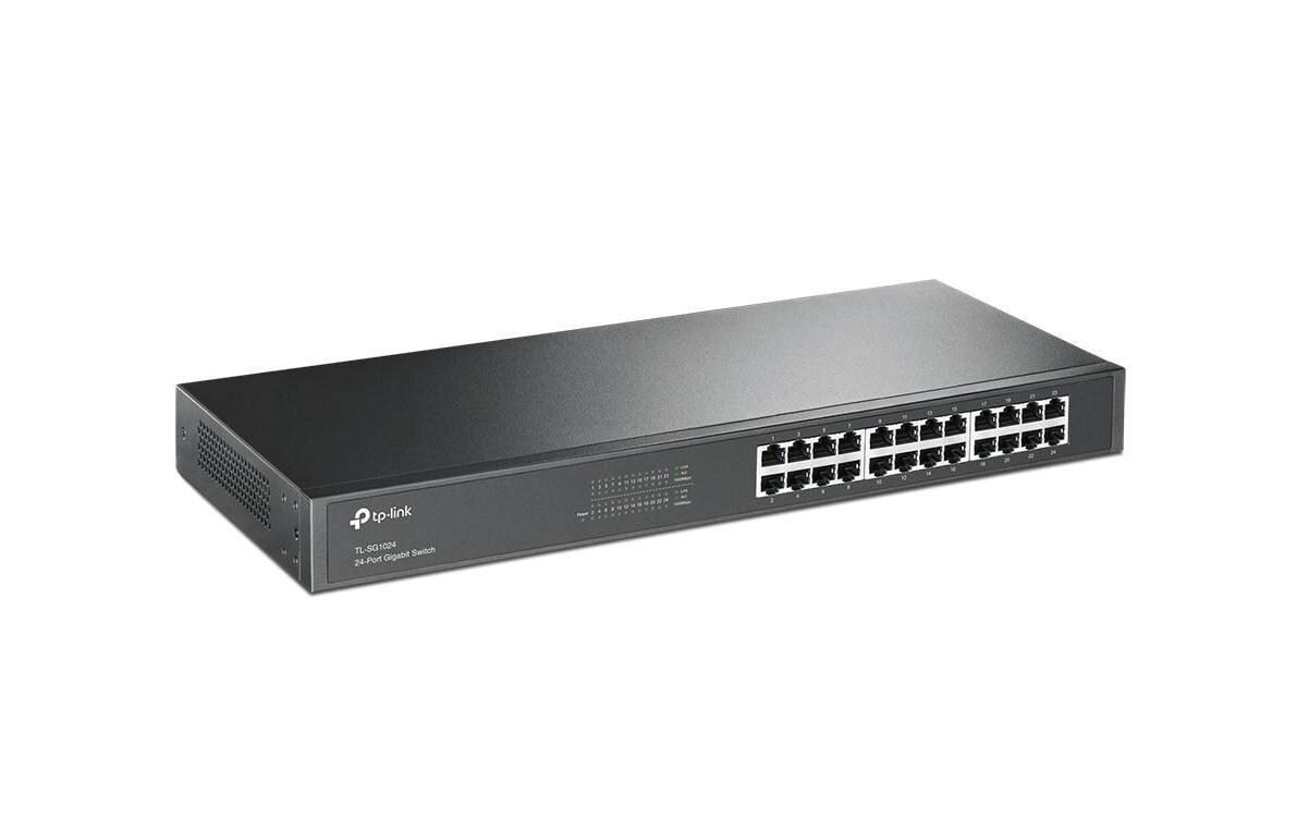 Switch Omada Unmanaged 24 x 1G Ports TL-SG1024 24 Port24-Port-Switch im Stahlgehäuse mit internem Netzadapter