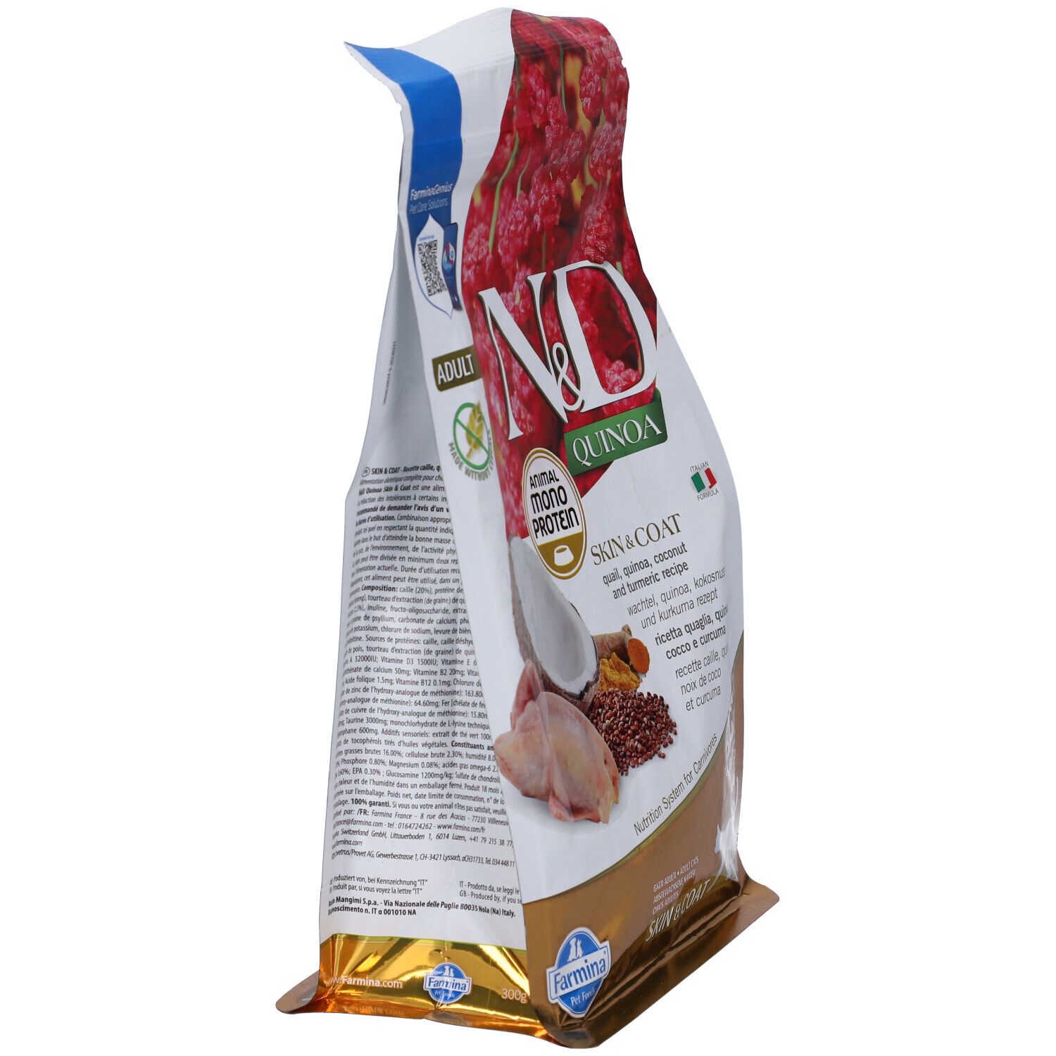 Trockenfutter Farmina N&D Quinoa Skin & Coat Wachtel - Katze Adult