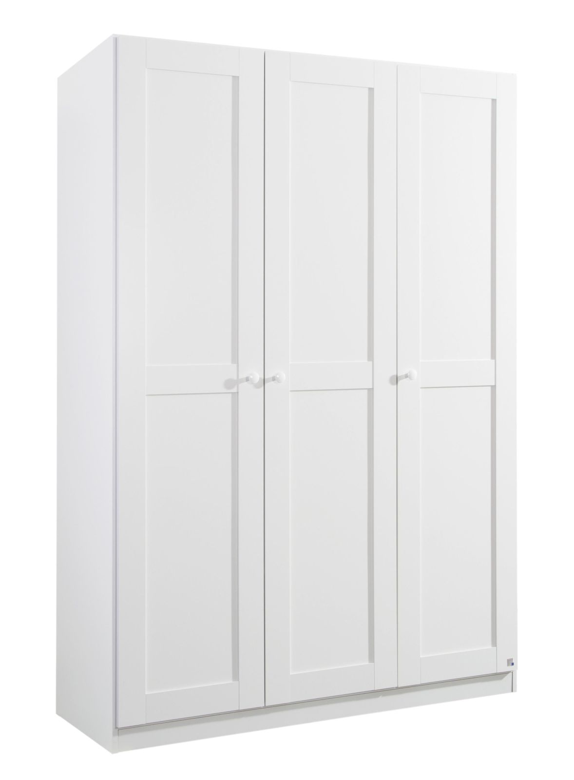 Drehtürenschrank - alpinweiß - 3-türig